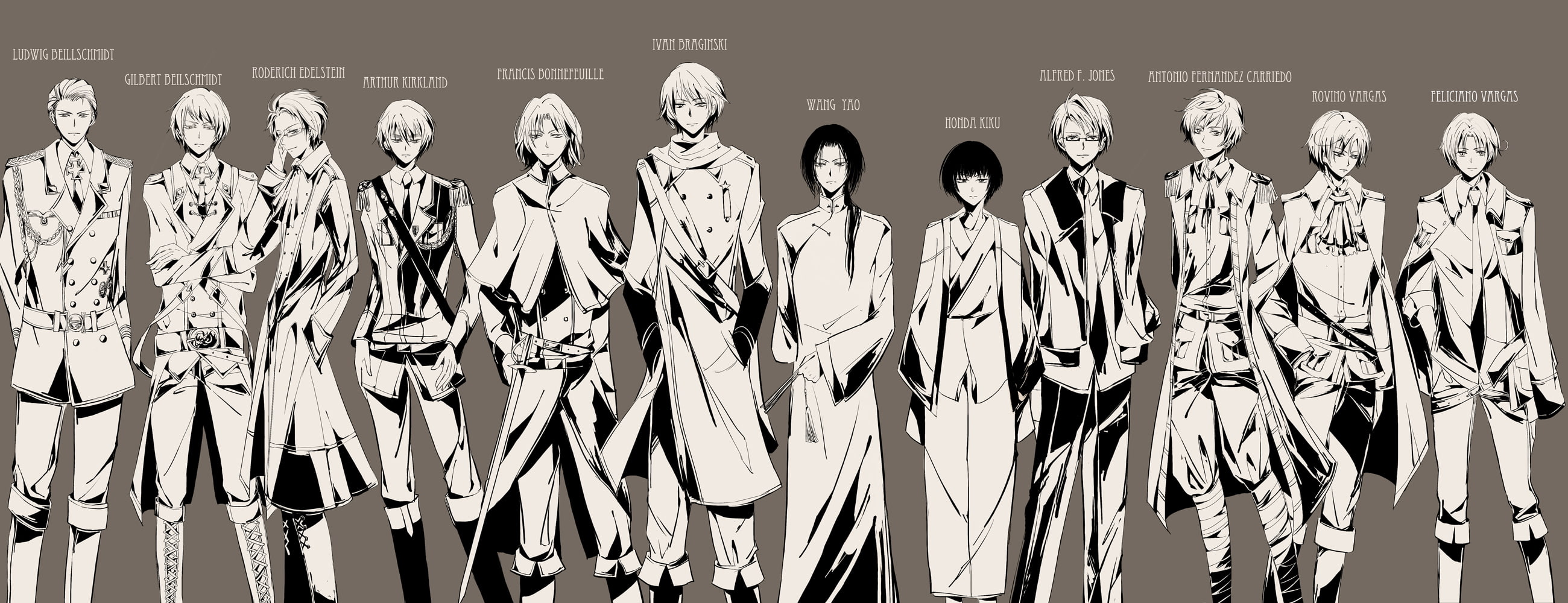 axis dual hetalia multi powers widescreen dualmonitor dualscreen 2k