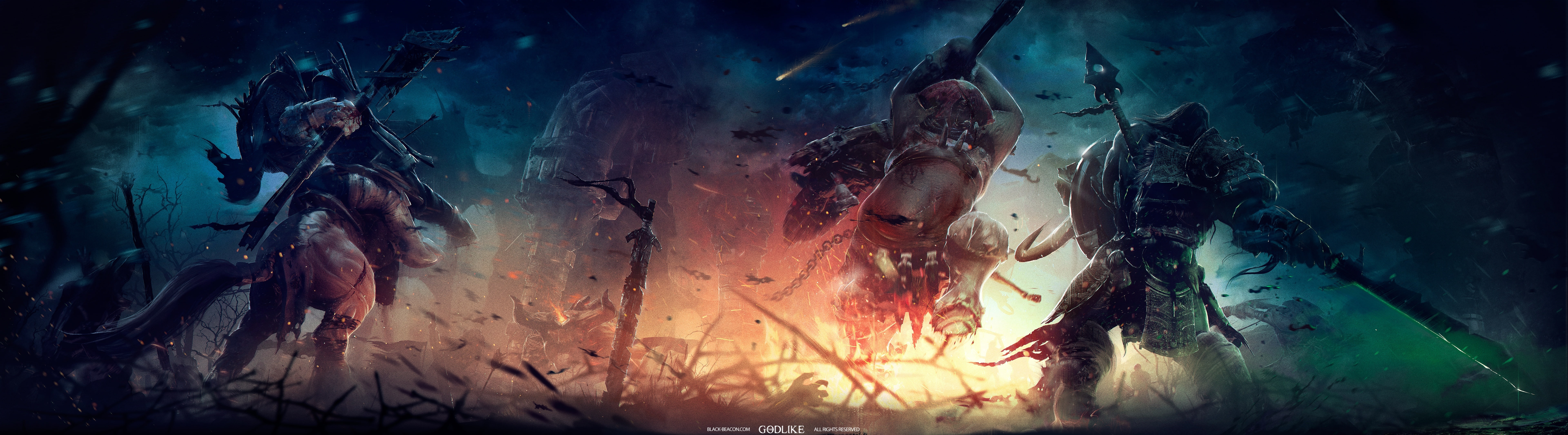 Battle promo dual Games Other thegodlike blackbeaconteam widescreen dualmonitor dualscreen 2k 4k 5k 8k