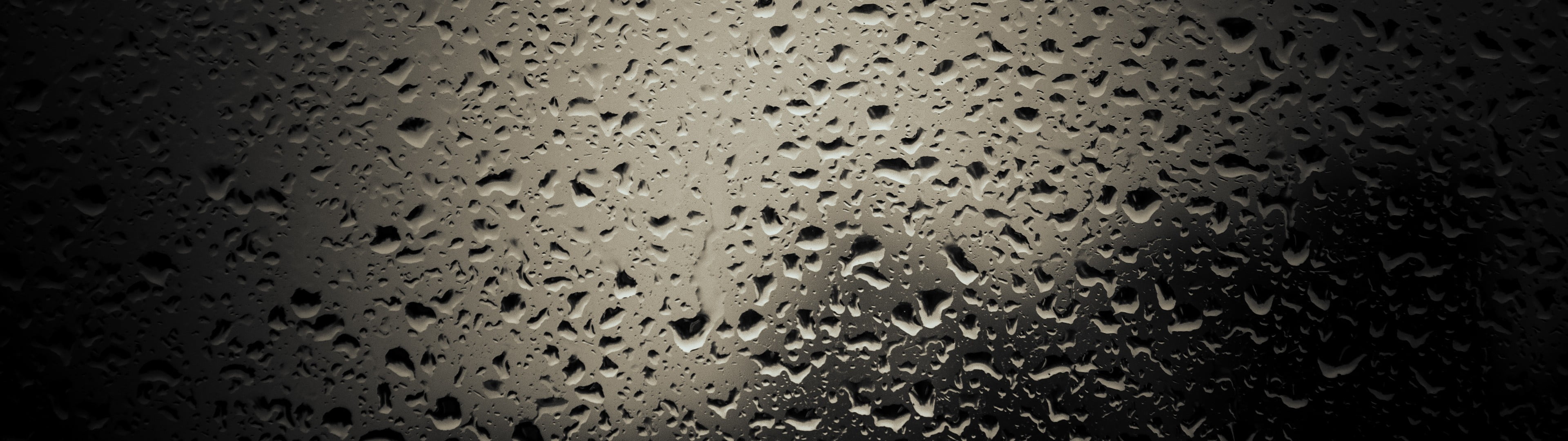 dual monitors multiple display rain water drops wet glass material widescreen dualmonitor dualscreen 2k 4k