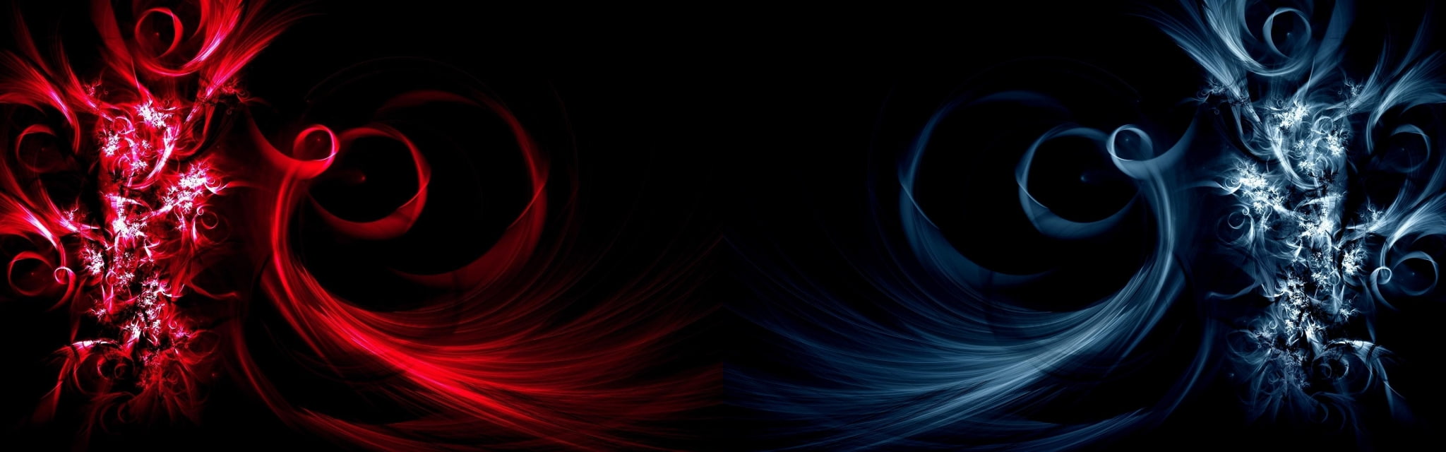 dual screen desktop hd pics motion abstract black background widescreen dualmonitor dualscreen 2k