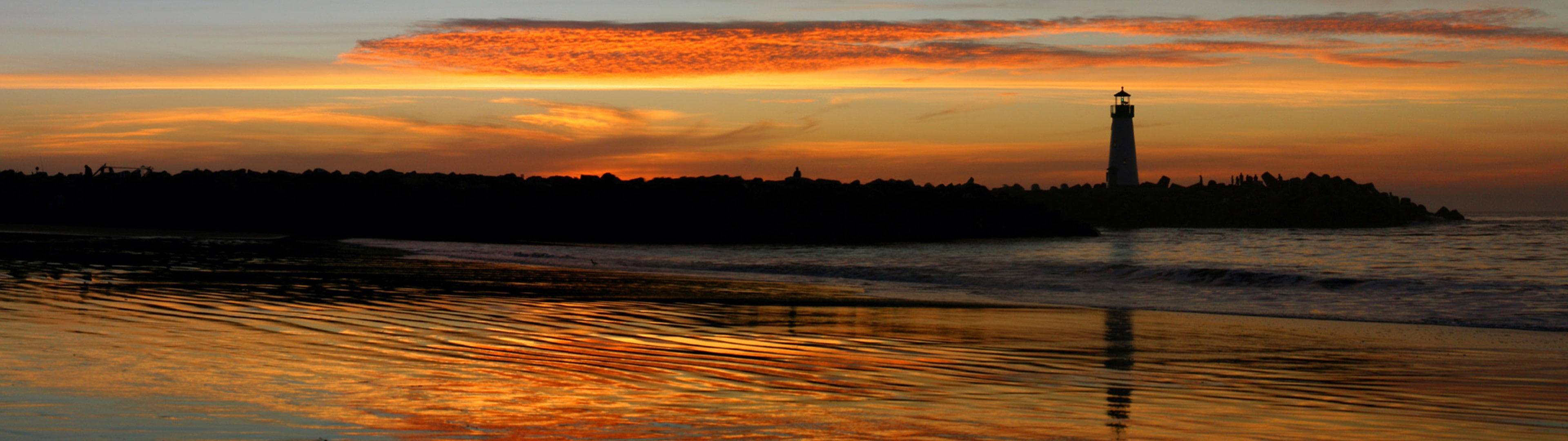 dual screen landscape nature sunset sky cloud water widescreen dualmonitor dualscreen 2k 4k