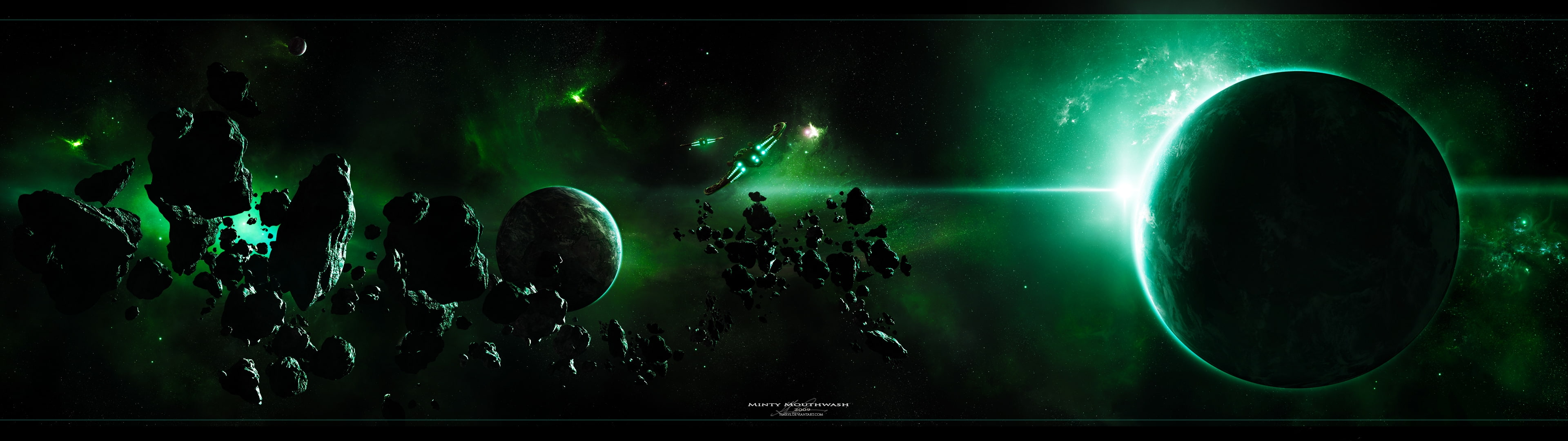 outer space planets dual screen Space Planets HD Art widescreen dualmonitor dualscreen 2k 4k