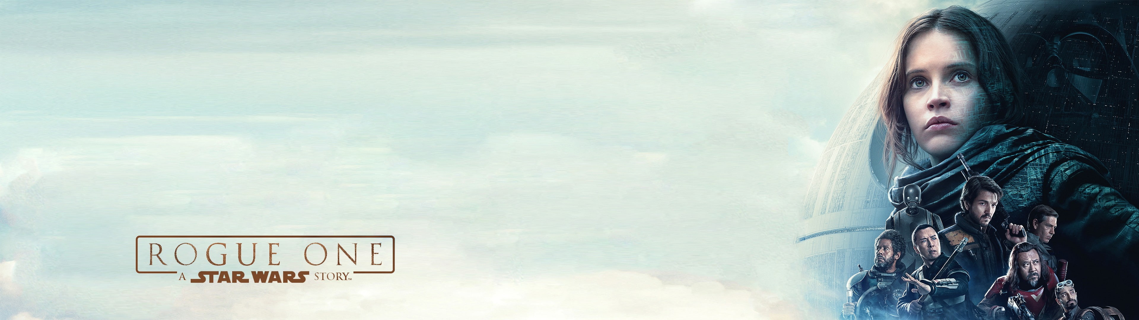 Rogue One A Star Wars Story movies dual monitors Felicity Jones widescreen dualmonitor dualscreen 2k 4k