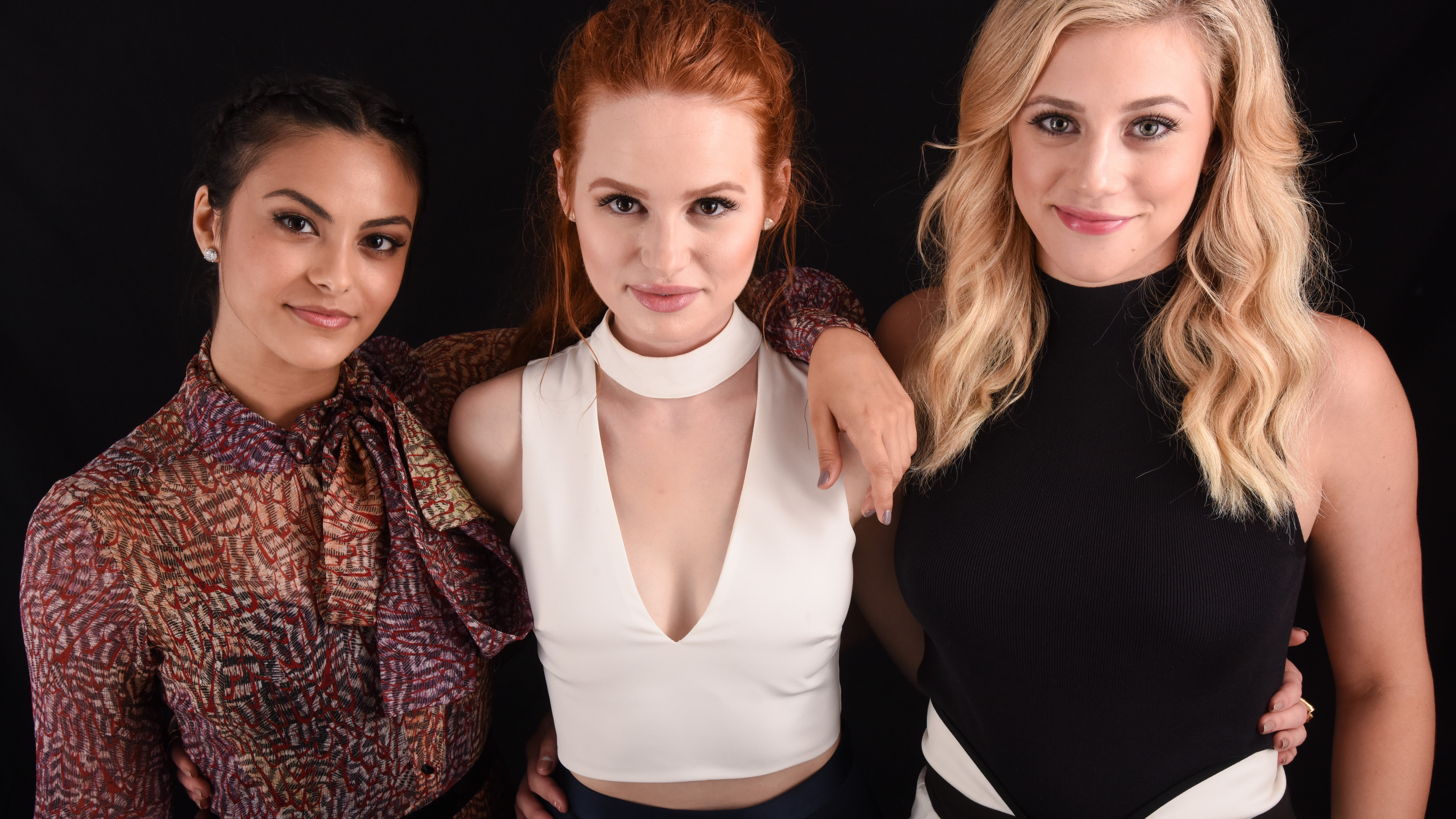 photo of three women Lili Reinhart Camila Mendes Madelaine Petsch 2k 4k 5k 8k