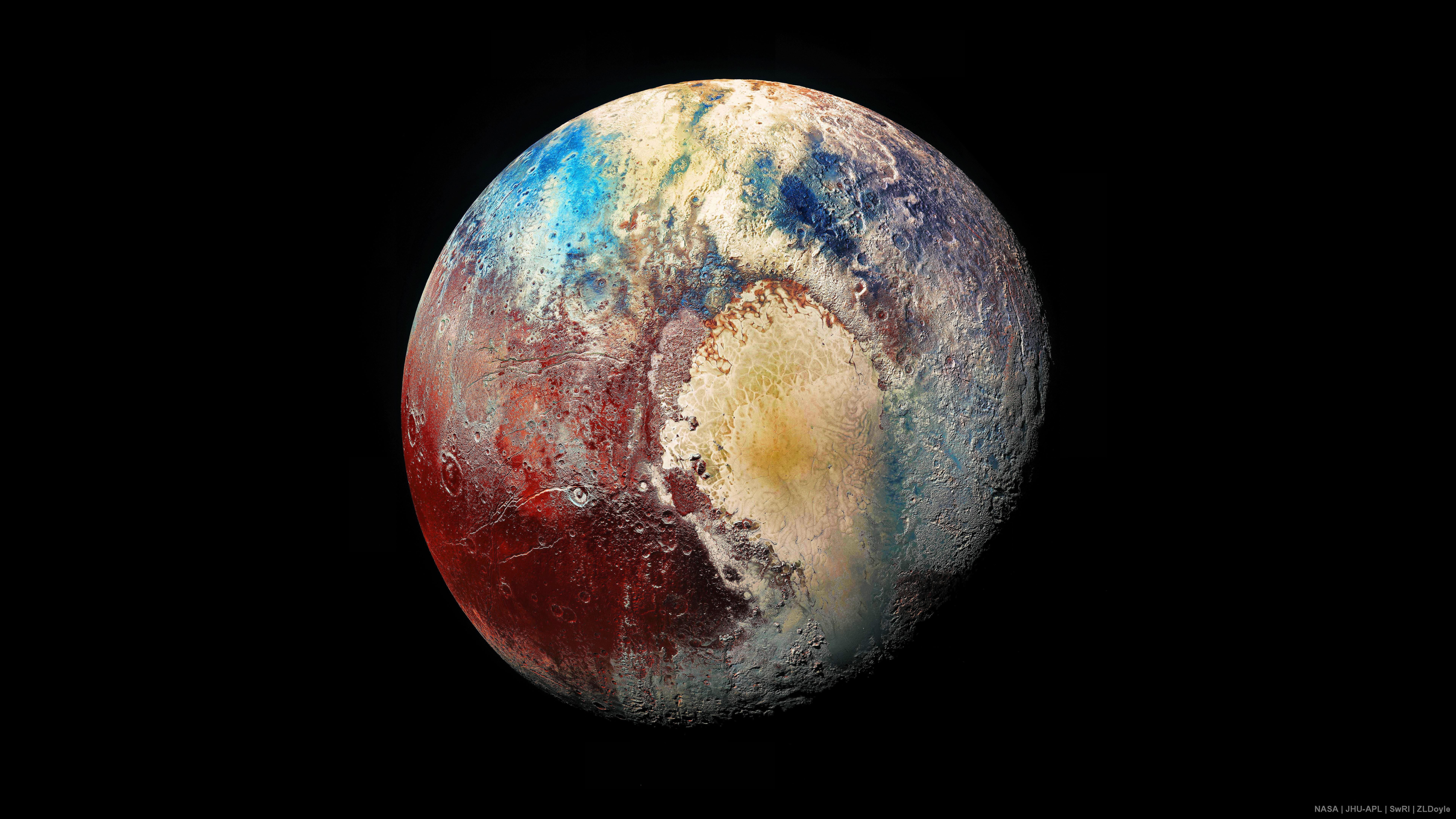 planet earth pluto space universe uhd black background 2k 4k 5k 8k