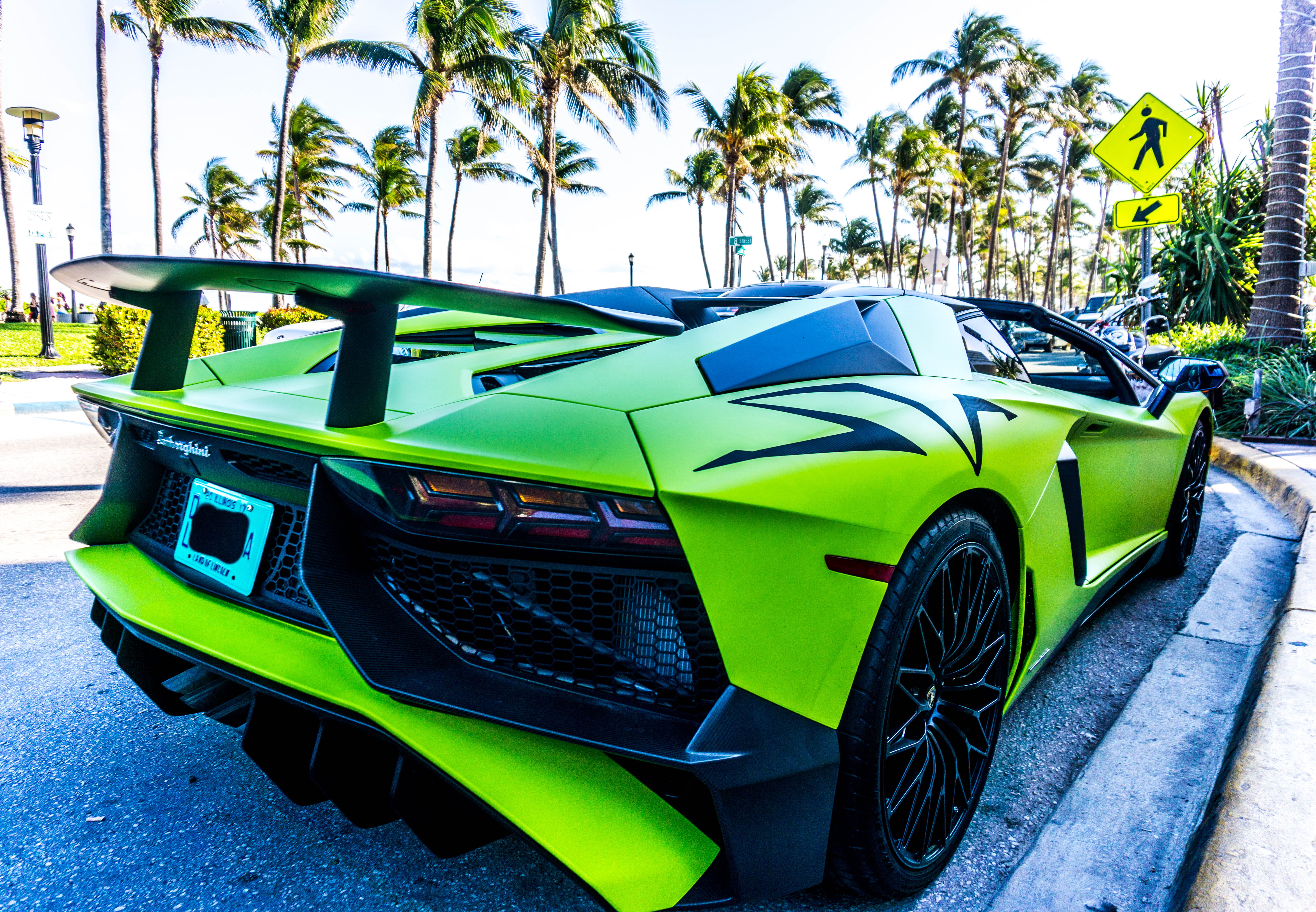 united states miami beach south car sportscar lamborgini 2k 4k 5k