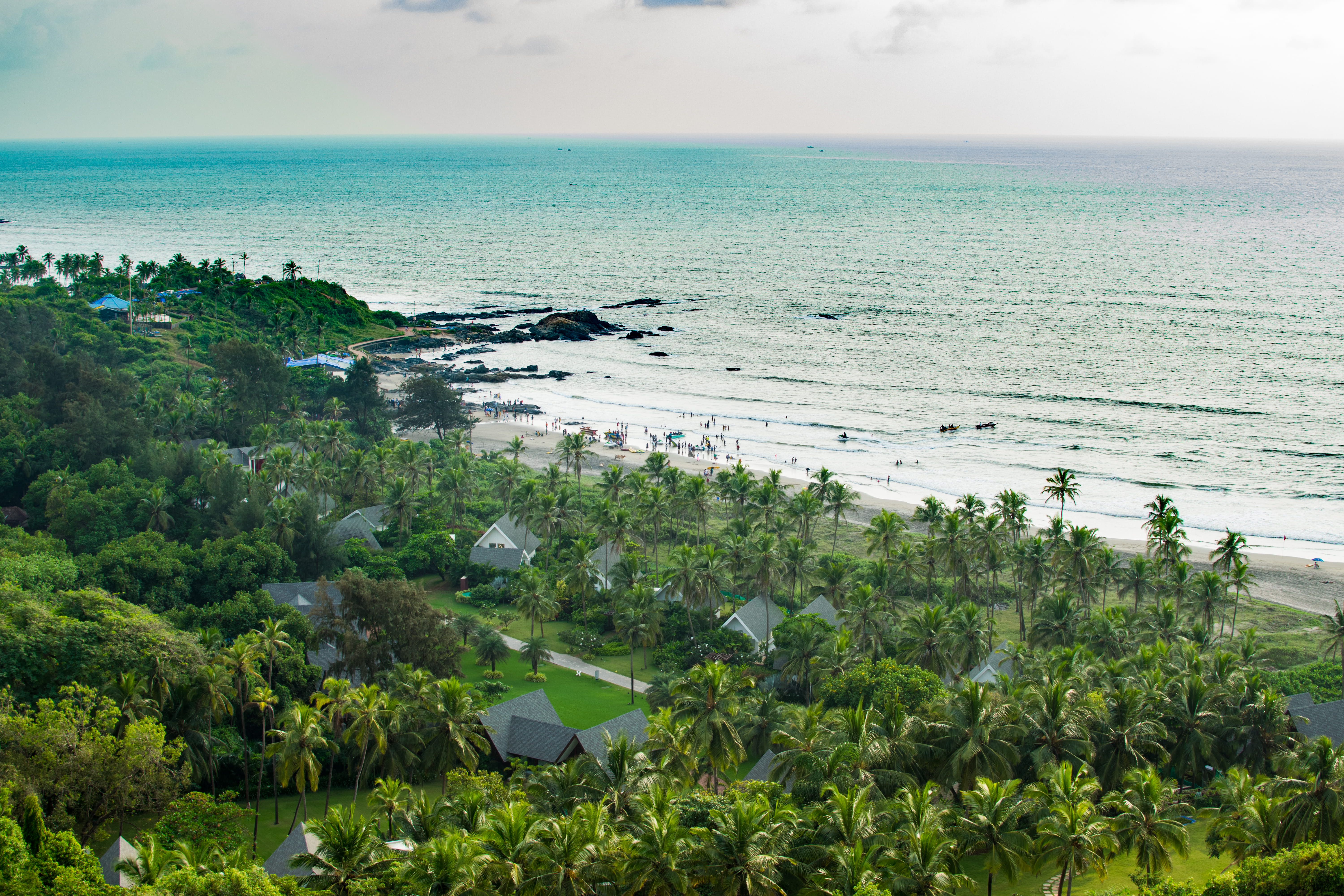 india goa chapora fort palm vacation resort beach sea 2k 4k 5k