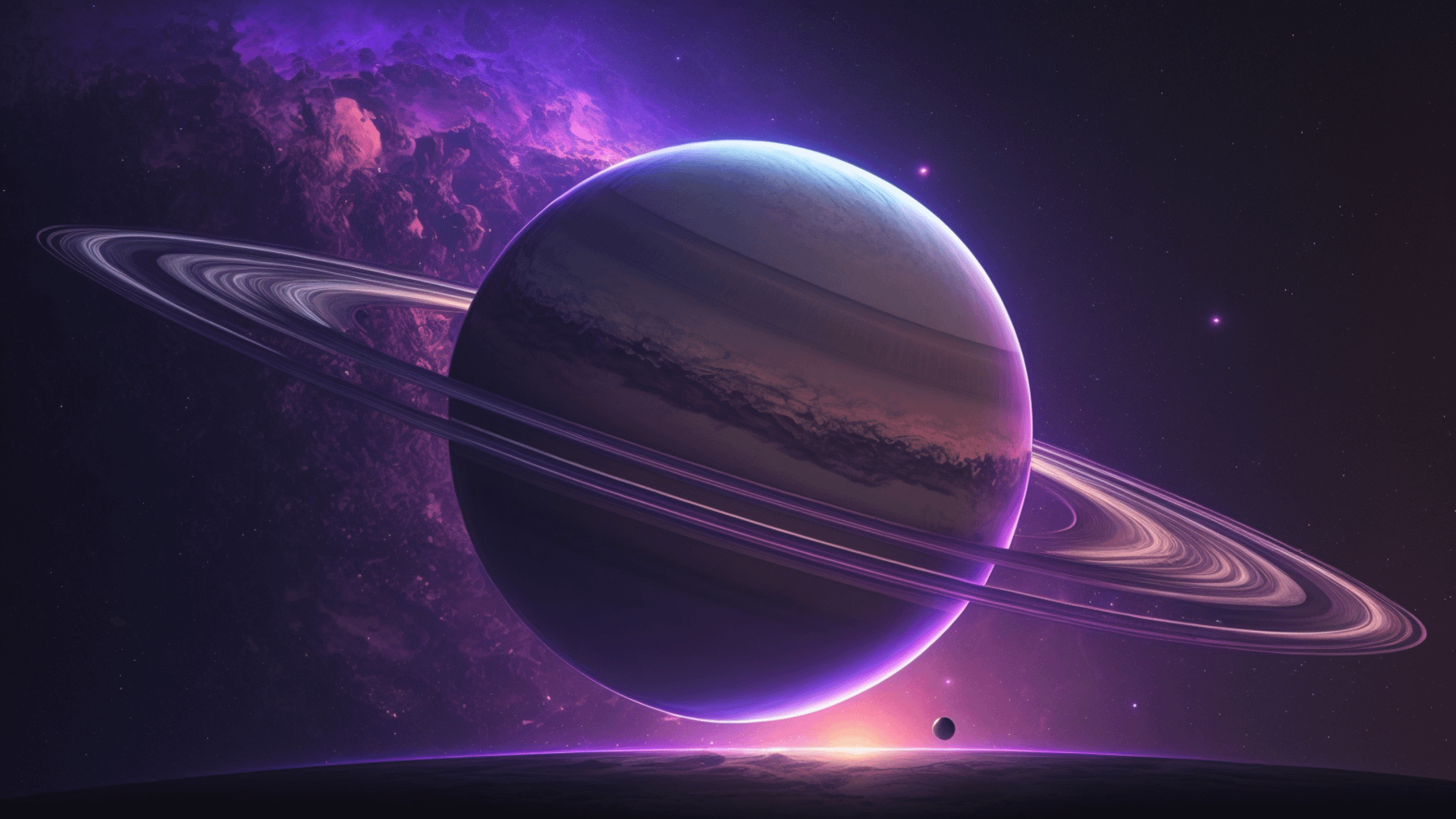 purple saturn planet 2k