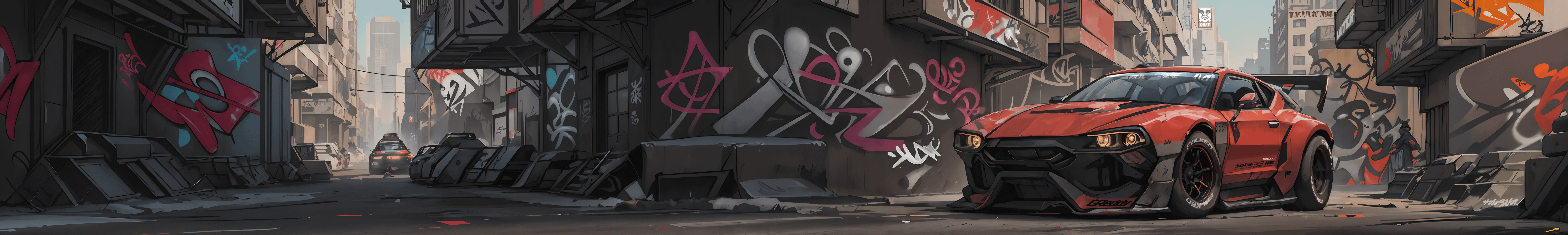 Obey car dualscreen monitor wallpaper 2k 4k 5k 8k