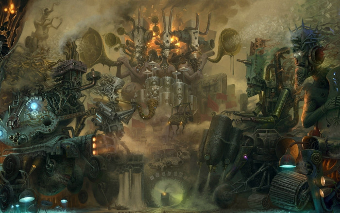 artistic car CG cities creatures creepy Cyber cyborg