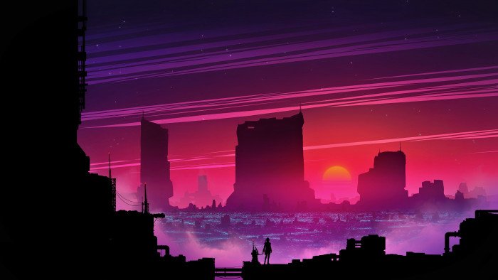 cityscape landscape lights city cyber science fiction 19 2k