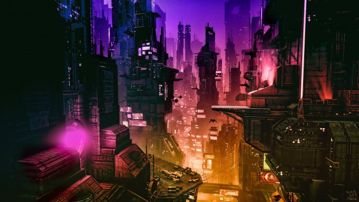 cyber science fiction digital art concept cyberpunk 2k