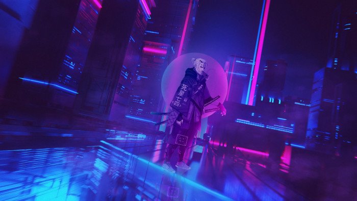 cyberpunk Cyberpunk cyber city neon The Witcher Geralt of Rivia 61