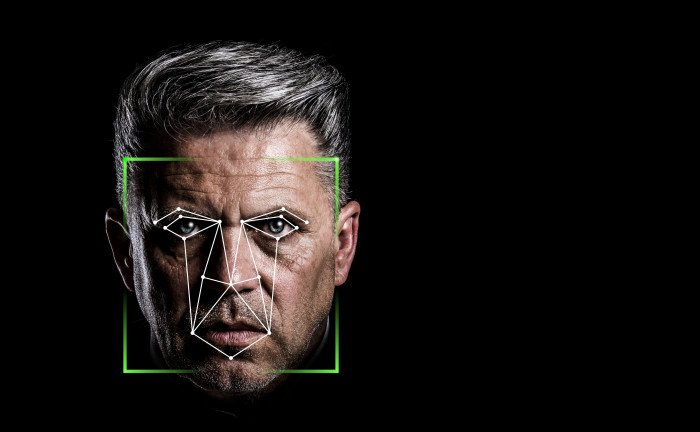 Facial Recognition Concept structure algorithm face 2k 4k 5k