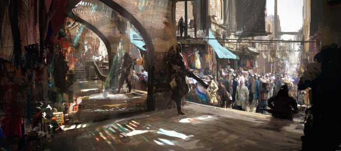 fantasy art cyberpunk digital science fiction