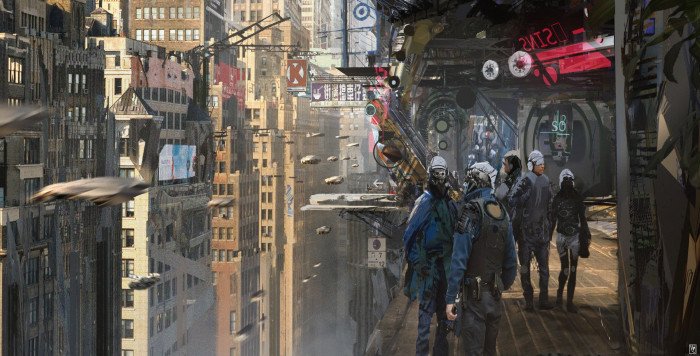 fantasy art science fiction cyberpunk digital