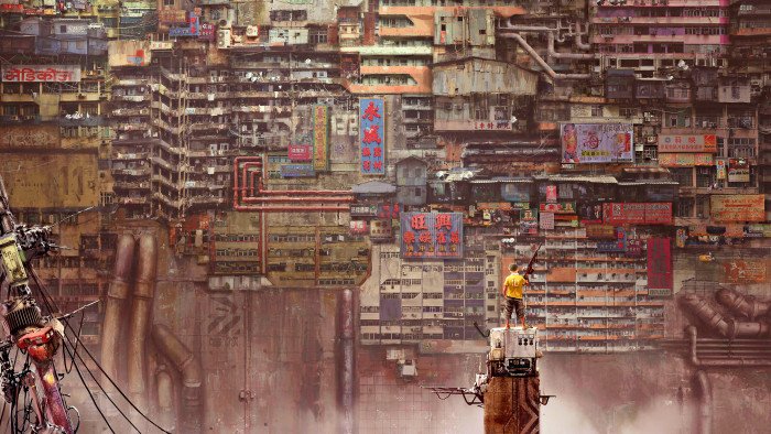 futuristic city science fiction digital art concept 2k 4k 5k