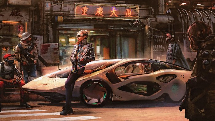 futuristic science fiction digital art concept artwork 2k