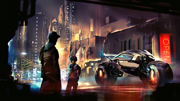 futuristic science fiction digital art concept artwork 2k