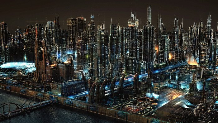 futuristic science fiction digital art concept artwork 2k
