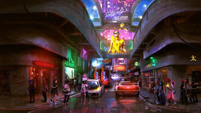 futuristic science fiction digital art concept artwork 2k