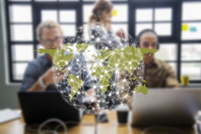 internet cyber network finger touch screen business businessman 2k 4k