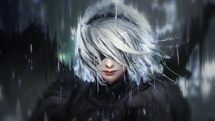 Nier Automata fan art backgound texture 59