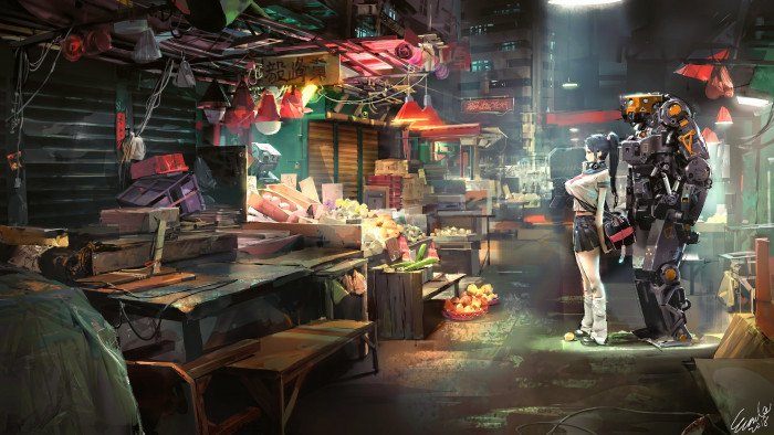 science fiction digital art concept artwork futuristic 2k
