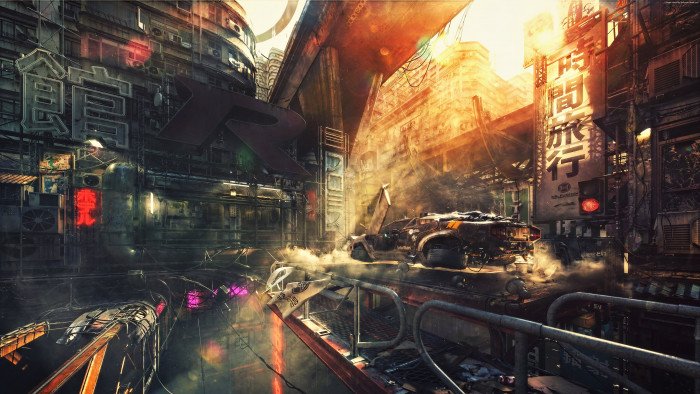 science fiction digital art concept artwork futuristic 2k