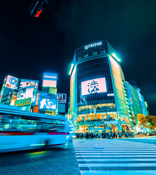 time lapse photography of people crossing street during nighttime 2k