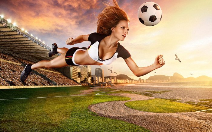 Brazil World Cup football baby