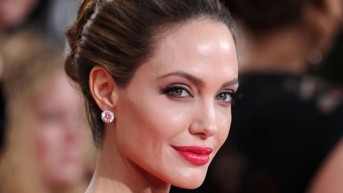 close up elegant angelina jolie actress hollywood