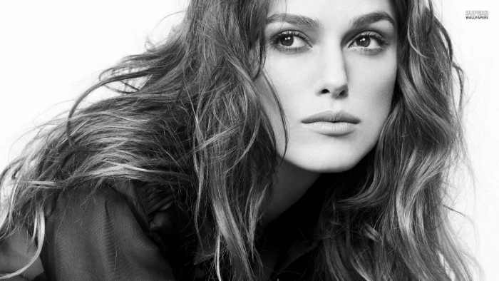 keira knightley monochrome portrait actress hollywood