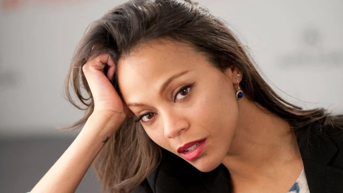 zoe saldana blank expression actress hollywood