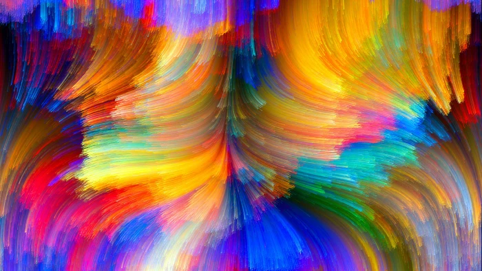 abstract design fractal art color backdrop pattern colorful 2k