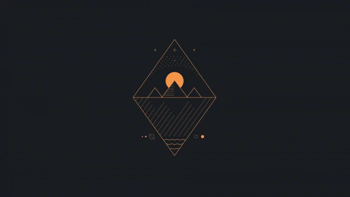 abstract minimalism orange simple background 88 2k