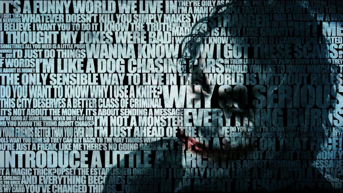 Batman Joker poster The Dark Knight Heath Ledger movies quote