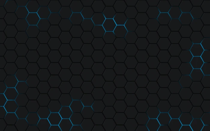 black and blue honeycomb wallpaper Abstract Hexagon Digital Art