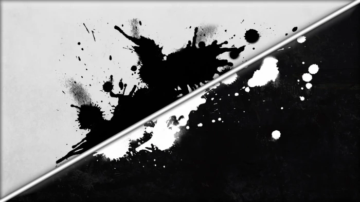 black and white splash abstract artwork digital art paint splatter