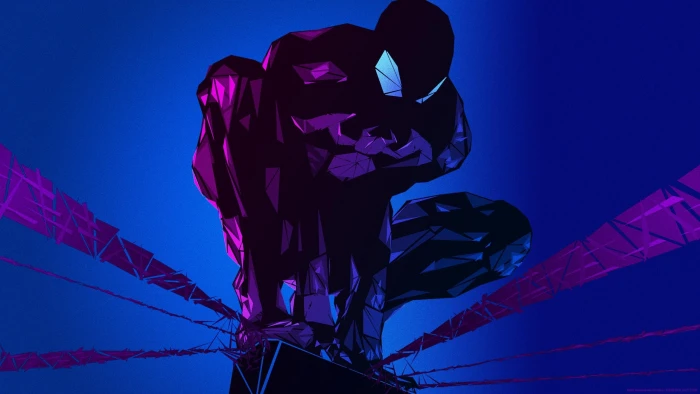 black Marvel Spider Man illustration comics Comics blue 2k