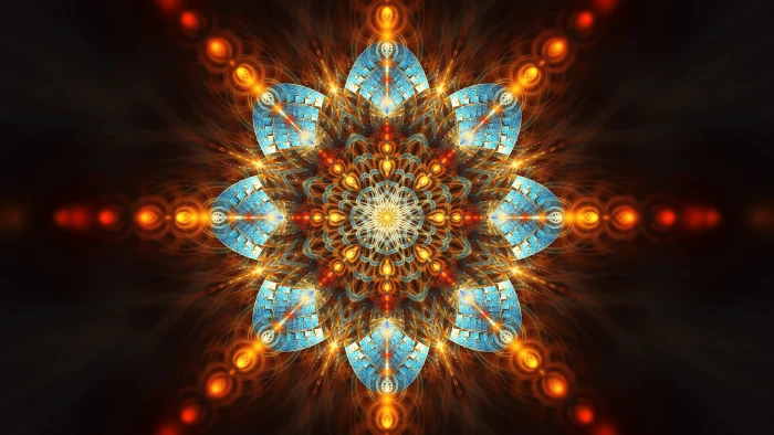 mandala illustration abstract fractal symmetry digital art
