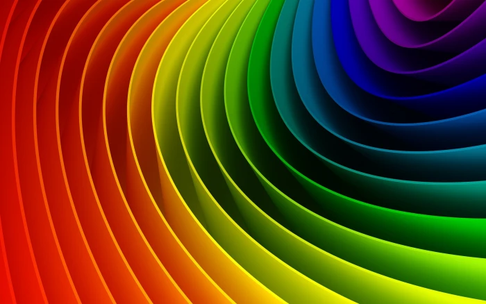 multicolored abstract illustration colorful shapes digital art 2k