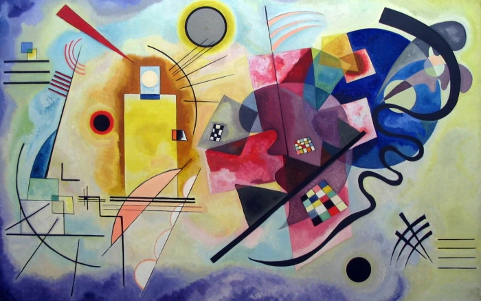 multicolored abstract painting Wassily Kandinsky classic art