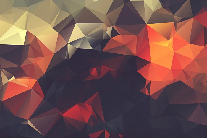 multicolored geometric themed abstract wallpaper low poly minimalism 2k