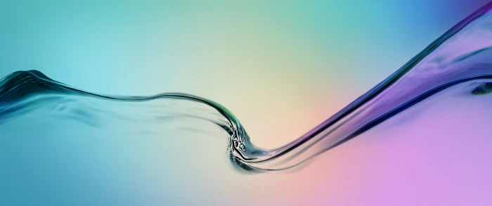 purple and teal wave graphic wallpaper ultrawide abstract indoors 2k