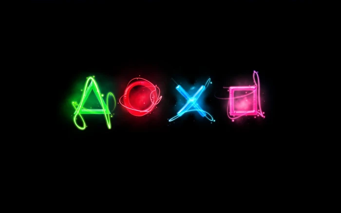 Sony PlayStation wallpaper simple black minimalism background