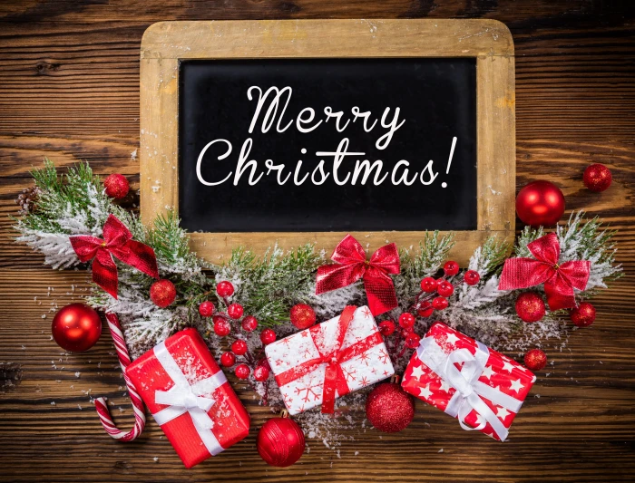 black chalkboard New Year Christmas balls merry christmas 2k 4k 5k