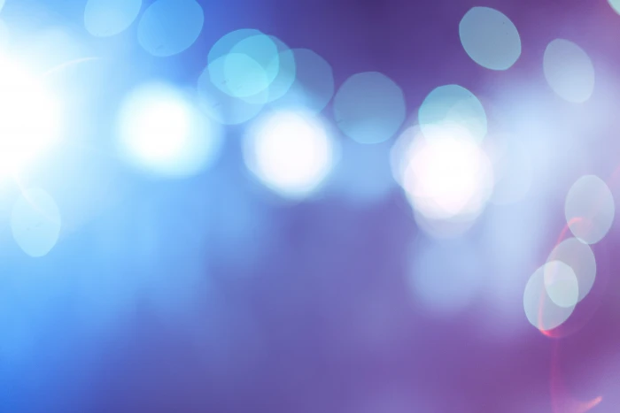 Blue Abstract Bokeh Lights flares room for text defocused 2k 4k 5k