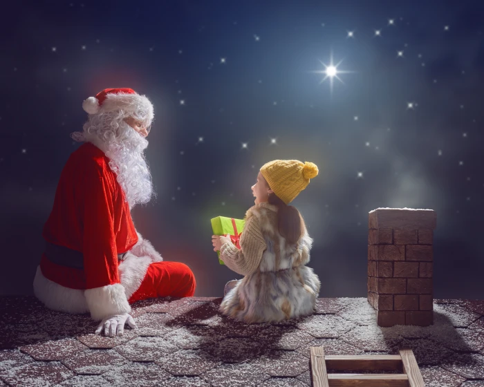 Santa Claus wallpaper New Year Christmas night merry christmas 2k 4k 5k