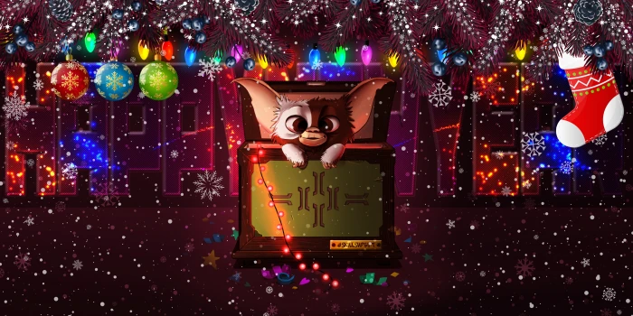 Winter Snow Christmas Snowflakes Background Holiday Art 2k 4k